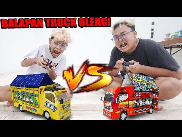 SERUNYA BALAPAN TRUCK OLENG MERAH VS TRUCK OLENG KUNING BOCIL!!!