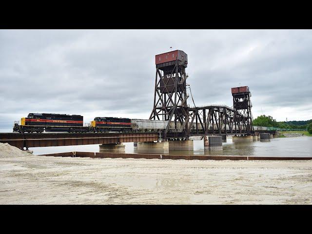 Chasing Trains On The Iowa Interstate Railroad Featuring an SD38 Leader