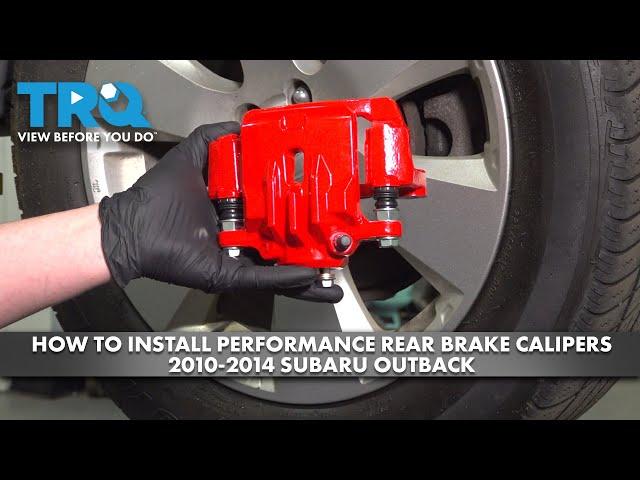 How to Install Rear Performance Brake Calipers 2010-2014 Subaru Outback