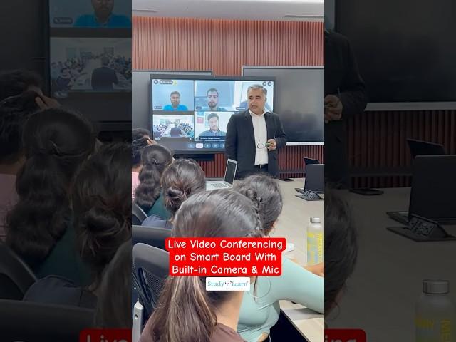 Interactive Flat Panel Uses: Live Video Conferencing On Google Meet & Zoom - Smart Board With Camera