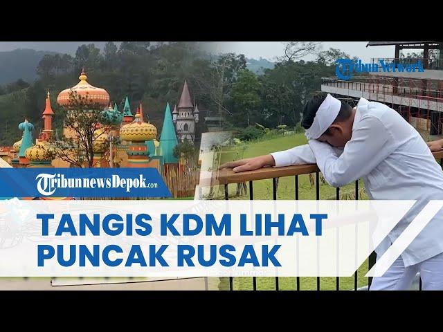 Tangis Dedi Mulyadi Pecah seusai Segel Obyek Wisata di Puncak Bogor Prihatin Lihat Alih Fungsi Lahan