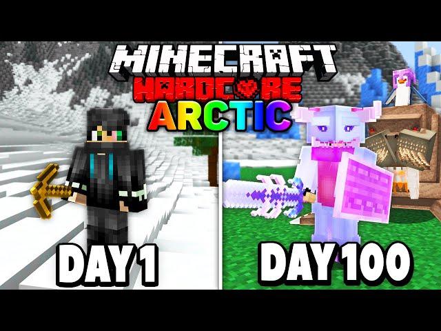 I Survived 100 Days of Hardcore Minecraft in the Arctic.. Here's What Happened..