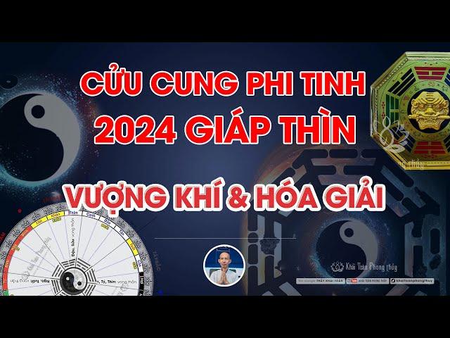 Phi tinh năm 2024 | Cửu cung phi tinh năm 2024 Giáp Thìn | Khải Toàn Phong thủy