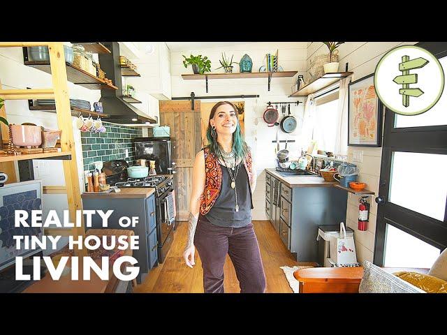 Woman Shares Unfiltered Reality of Tiny House Living + Finances & Parking Challenges