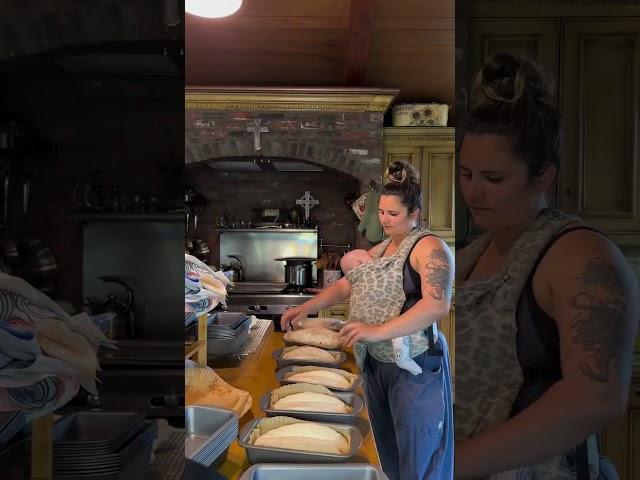 This method has cut my baking days and the workload in half.  #sourdoughbread #loaves #baking #bake
