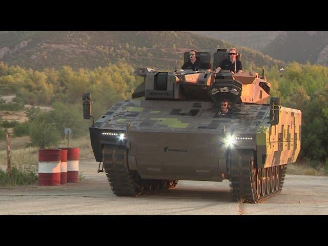 Rheinmetall - Lynx KF41 Infantry Fighting Vehicle Mobility Demo In Greece [1080p]