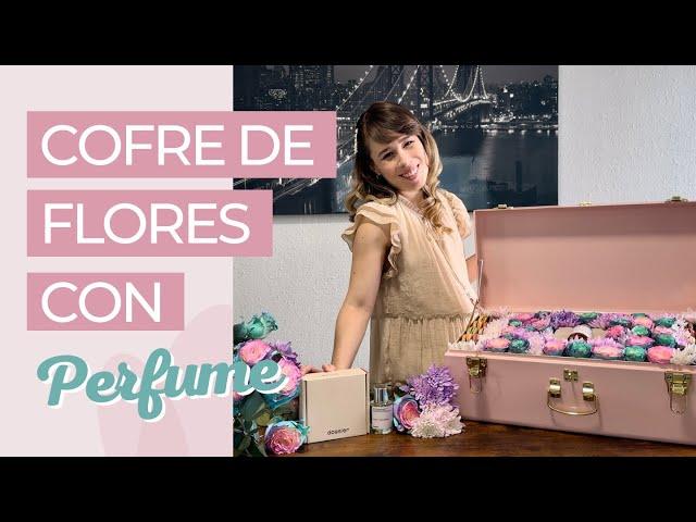 COFRE DE ROSAS CON PERFUME DOSSIER Y MÁS... ¡UN REGALO PERFECTO PARA MAMÁ!  