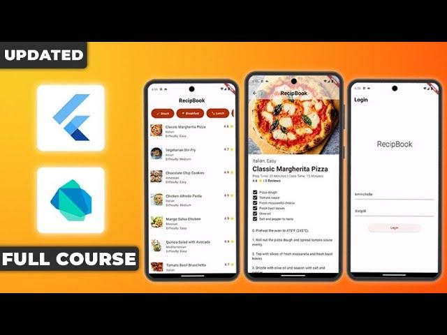 FULL Flutter Tutorial Beginner Course | Widgets / Navigation / User Input / UI / Networking