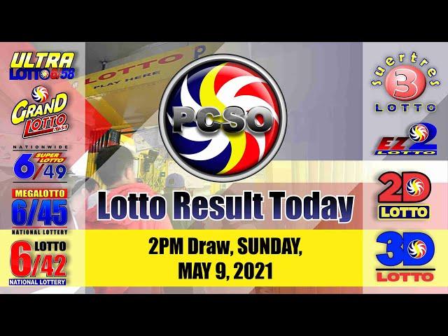 Swertres|3D and EZ2|2D Lotto 2PM Draw, Sunday, May 9, 2021