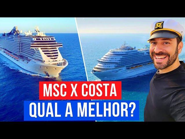 MSC ou COSTA: Qual Tem os Melhores CRUZEIROS? MSC Grandiosa e Costa Diadema na temporada brasileira