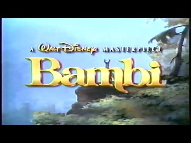 Bambi vhs commercial 1997