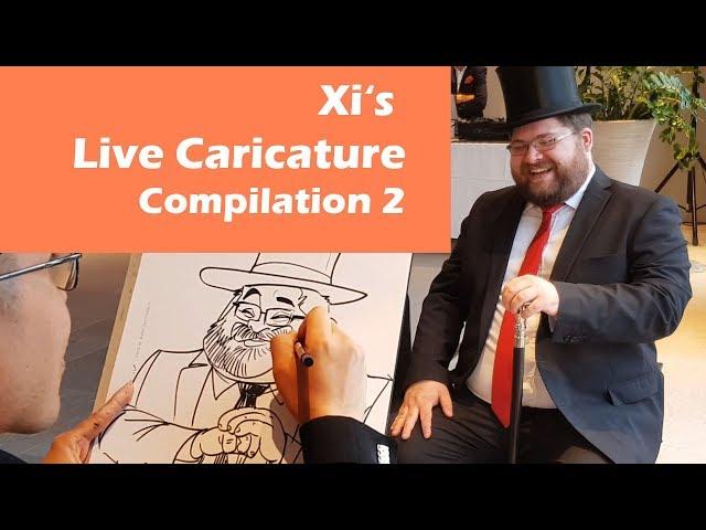 Live Caricature Compilation 2 by Schnellzeichner Xi - Karikaturist für Events