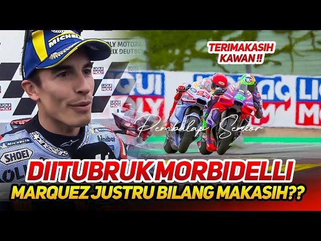 PENGAKUAN JUJURDITUBRUK FRANCO MORBIDELLI, MARC MARQUEZ JUSTRU UCAPKAN "TERIMAKASIH"️KOK BISA??