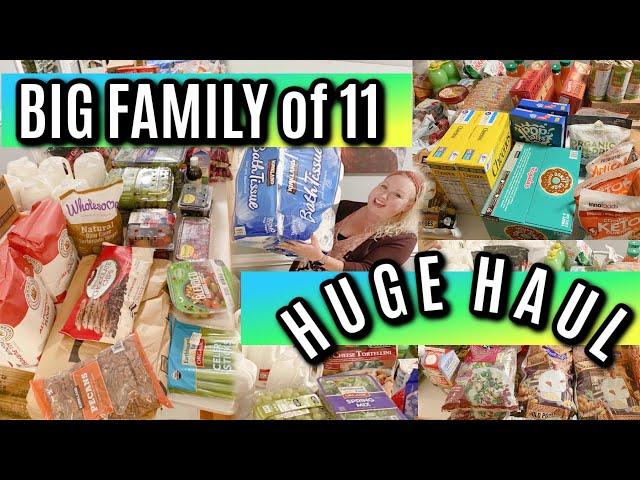  MASSiVE BiG FAMiLY GROCERY SHOPPiNG HAUL for OCTOBER 2021 | Groceries for Large Family of 11 