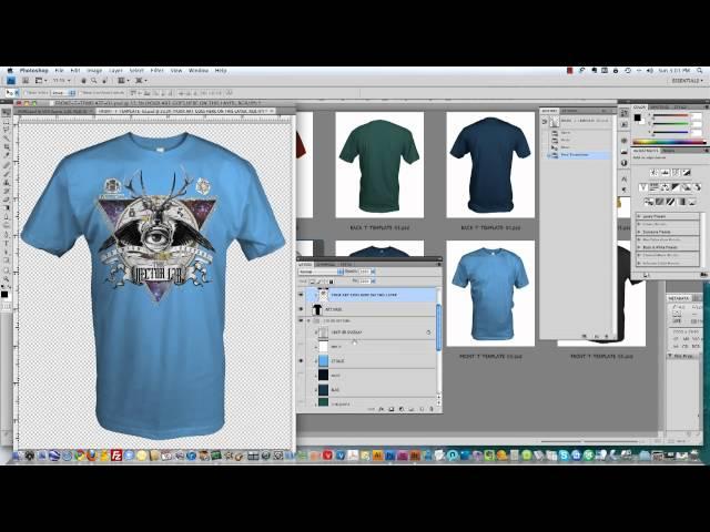 How To Use T-Shirt Mockup Templates from TheVectorLab