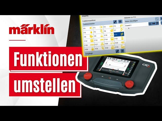 Funktionen umstellen/mappen mit der Märklin CS3