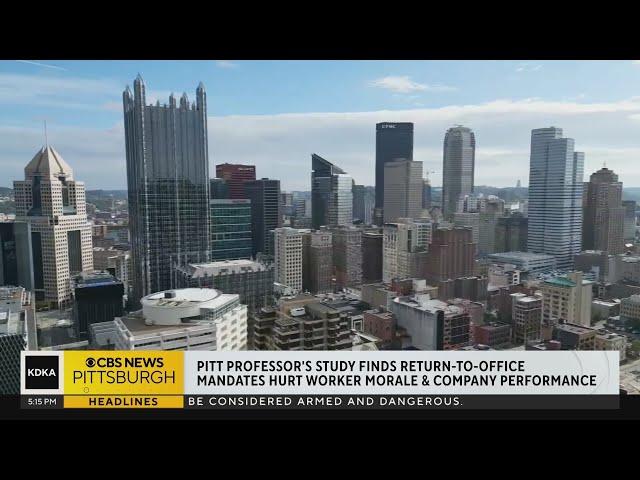 Pitt professor's study finds return to office mandates hurt worker morale and company performance