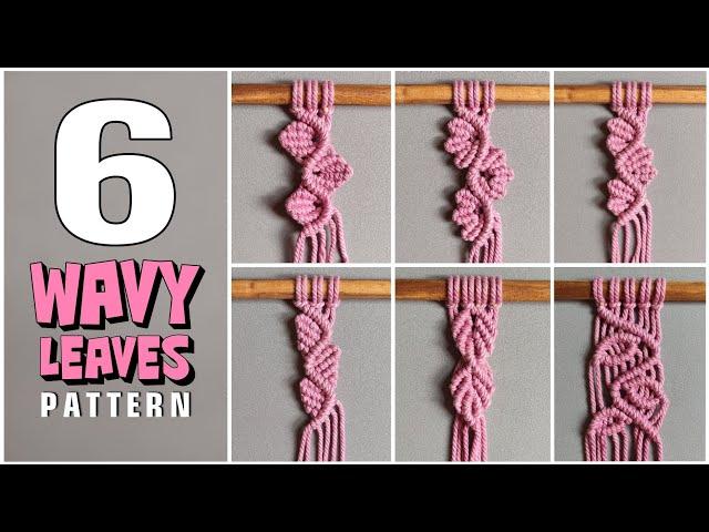 Macrame Floral | Wavy Leaves Pattern For Any Macrame Design