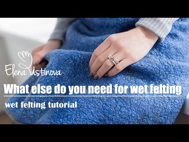 How to wet felting wool |The beginners' guide | #wetfelting #feltingwool #nunofelting