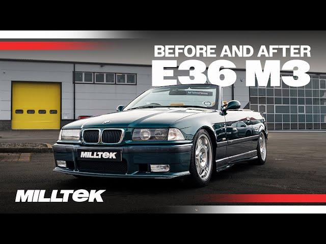 Milltek Before and After BMW E36 M3 Sound Comparison