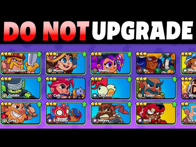 WATCH THIS BEFORE UPGRADING CHARACTERS IN SQUAD BUSTERS!