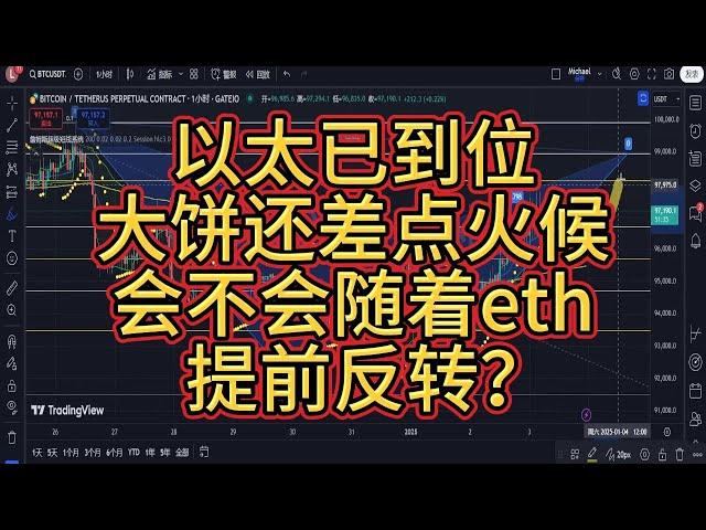 比特币最后一涨不会再来了吗？以太币已到位！大饼会不会随着eth完成超级反转，提前收官过大年！