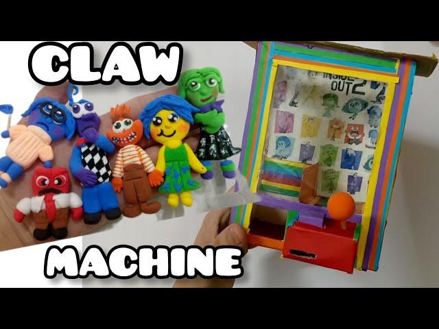 DIY INSIDE OUT 2 CLAW MACHINE #paperdiy #insideout2 #clawmachine #asmr  #claycraft #fyp