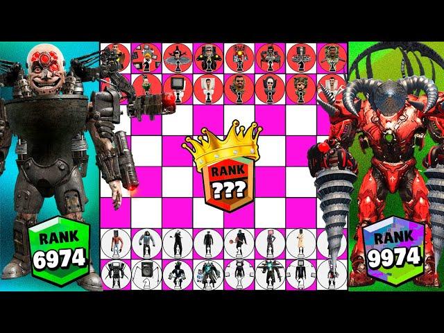 CHESS SKIBIDI TOILET tournament SKINITIST Team VS RED DRILL MAN Team in Garrys Mod!