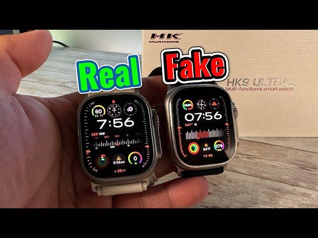 Apple Watch Ultra 2 Fake/Clone Vs. Real - HK9 Ultra 2