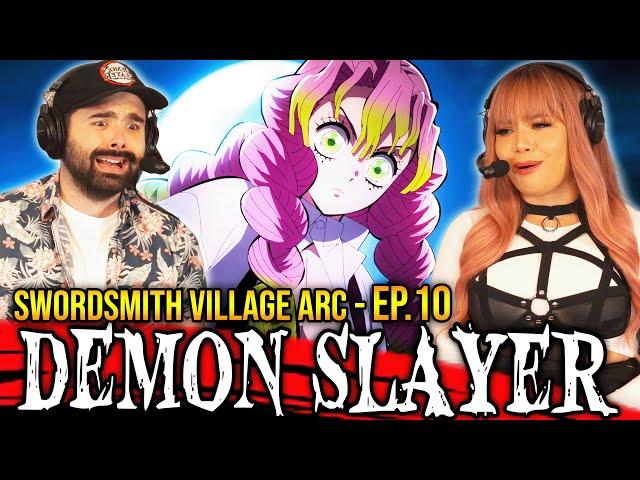 DEMON SLAYER SEASON 3 EPISODE 10 REACTION! Love Hashira Mitsuri Kanroji 3x10 SWORDSMITH VILLAGE ARC