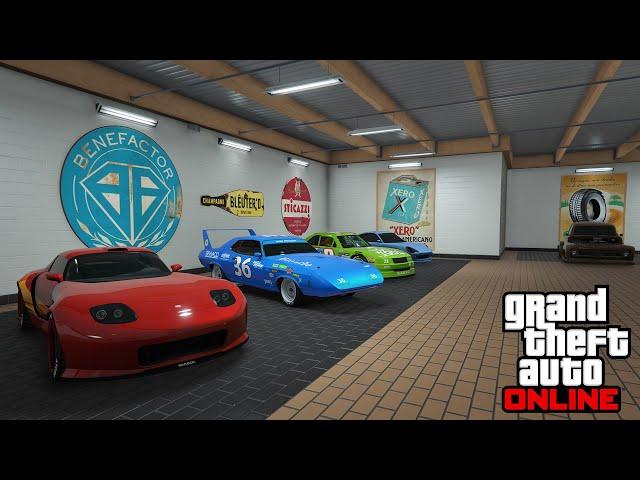 My Disney Pixar Cars Garage in GTA Online (2024) Updated after Removing Vehicles in GTA 5 Online