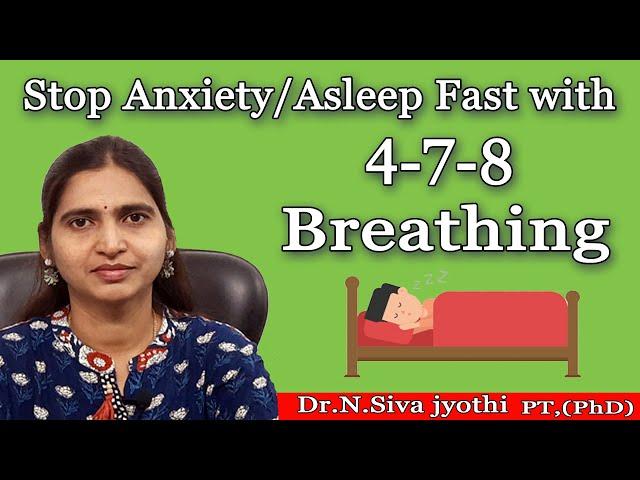 4-7-8 Breathing |asleep fast | stress relaxation with 4-7-8 breathing |