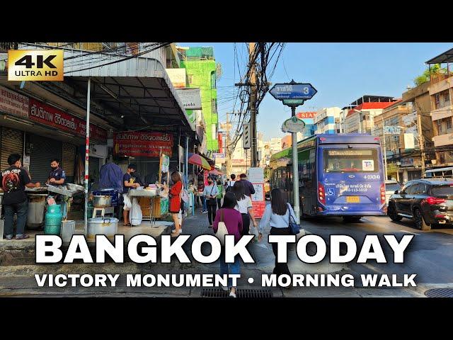 Bangkok Victory Monument Morning Walk | Bangkok's Transportation Hub