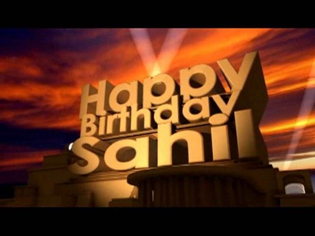 Happy Birthday Sahil