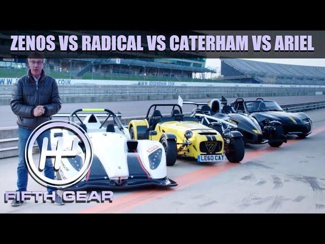 Zenos E10 R vs. Radical SR1 vs. Caterham 620R vs. Ariel Atom - The FULL Challenge | Fifth Gear