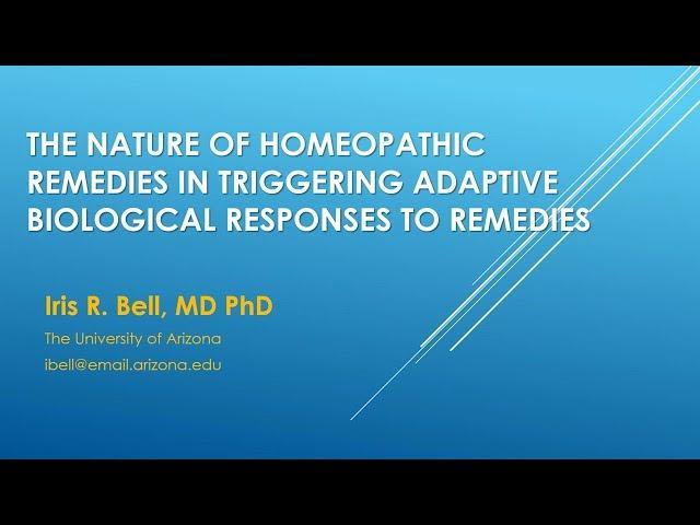 Understanding the Biological Basis of Homeopathic Remedy Response