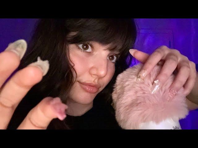 ASMR | Tingly and Fast Fluffy Mic Scratching and Plucking With Fast Mouth Sounds and Hand Movements