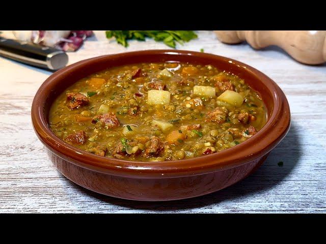 Recipe for LENTILS WITH CHORIZO and Potatoes ‍ A very traditional dish!