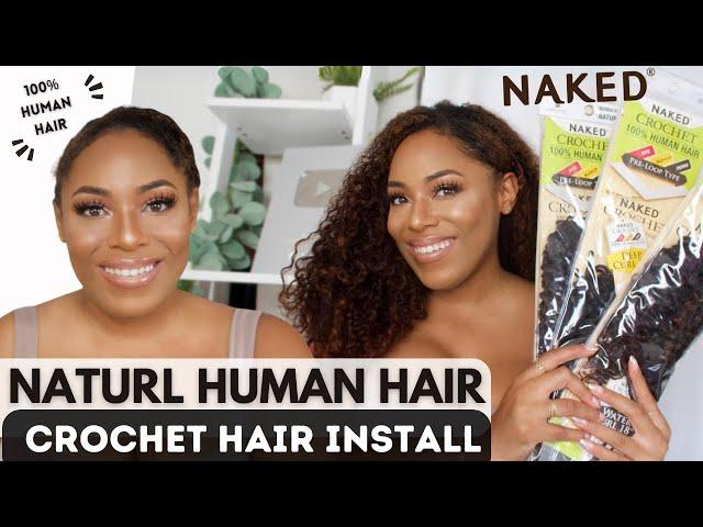 SHAKE N GO REALISTIC NATURAL BOHEMIAN WATER HUMAN HAIR CROCHET HAIR INSTALL| LIA LAVON