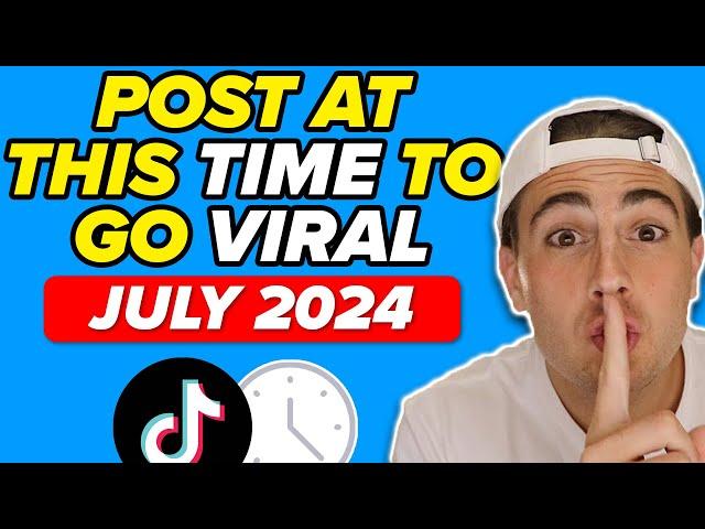The BEST Time To Post on TikTok To Go VIRAL FAST in 2024 (just changed)