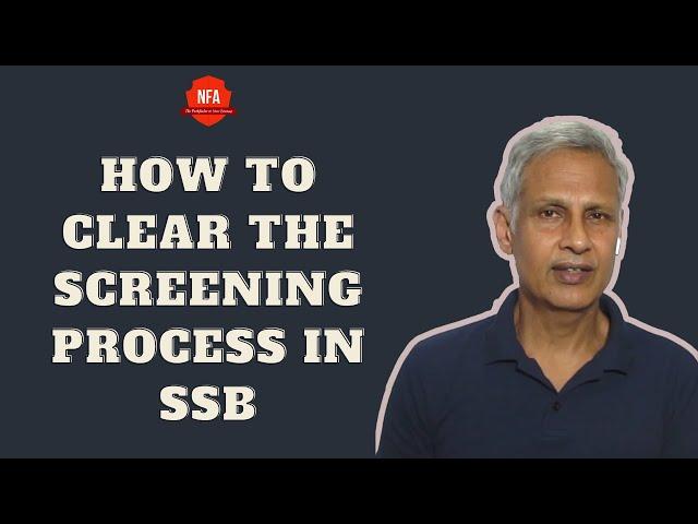 How to clear the Screening Process of SSB | Col M M Nehru