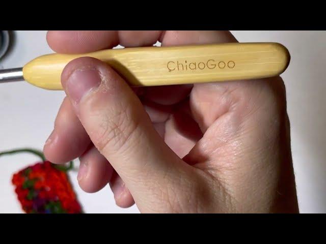 Crochet hook review #chiaogoo #crochethooks #affordablycrafty #crochethookreview #bamboo #crochet