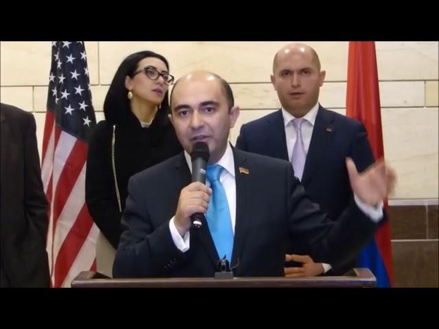 Armenia MP Edmon Marukyan at Capitol Hill Armenia Reception