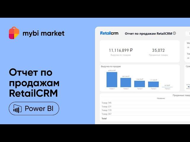 Шаблонный отчет по ReatailCRM для PowerBI - mybi market