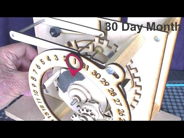 A Third Order Perpetual Calendar made in wood