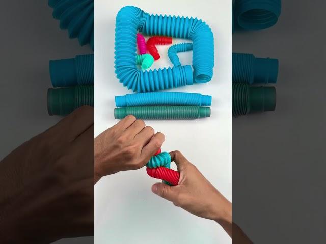Creating ASMR Satisfying POP TUBE DIY #diy #satisfyingvideos#relaxing #creative #insideout #oddasmr