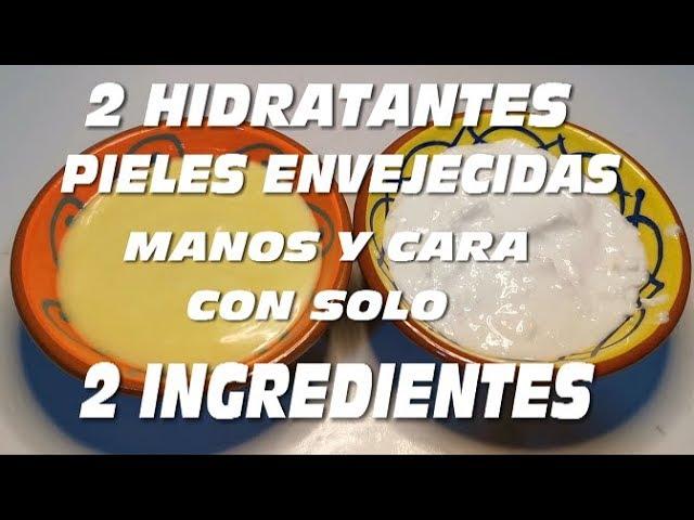 2 CREMAS CON SOLO 2 INGREDIENTES PIELES ENVEJECIDAS,CARA Y MANOS, HIDRATANTE Y REGENERADORA