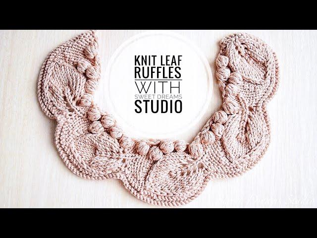 Knit Leaf Ruffles/Collar