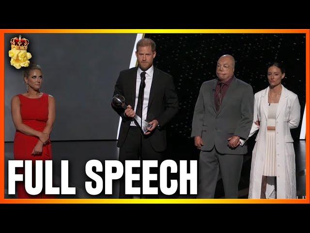 DISGUSTING! Prince Harry & Disney GASLIGHT America With Full ESPYS Award Speech on ABC