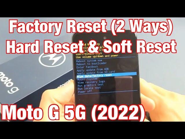 Moto G 5G (2022): How to Factory Reset (2 Ways- Hard Reset & Soft Reset)